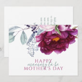 Elegant Mother's Day Mommy To Be Floral (正面/裏面)