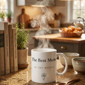 Elegant Mother's Day Mug | Minimal Floral Mug コーヒーマグカップ