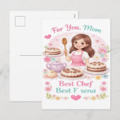 Elegant Mother's Day Printable Card シーズンポストカード (正面/裏面)
