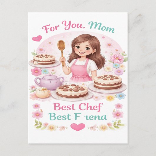 Elegant Mother's Day Printable Card シーズンポストカード (正面)
