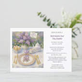 Elegant Mother's Day Tea Party Invitation 招待状 (スタンド正面)