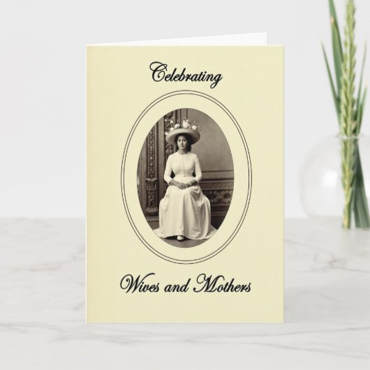 Elegant Mothers Day Woman Card カード (正面)