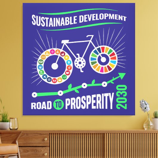 Elegant Motivational Office Corporate Holiday Gift キャンバスプリント (インサイチュ (リビング))