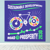 Elegant Motivational Office Corporate Holiday Gift キャンバスプリント (インサイチュ (ウッドフロア))