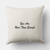 Elegant motivational quote typography modern クッション (裏面)