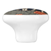 Elegant Mountain Goat William Morris Inspired  セラミックノブ (側面)