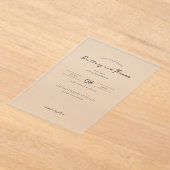 Elegant Mountain Wedding Invitation アクリル招待状 (レイダウン)