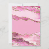 Elegant & Mpdern Shades of Pink Birthday Party 招待状 (裏面)