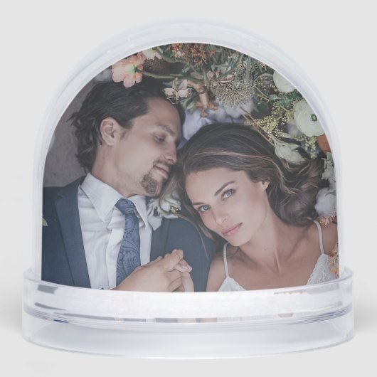 Elegant Mr and Mrs Wedding Monogram Photo (正面)