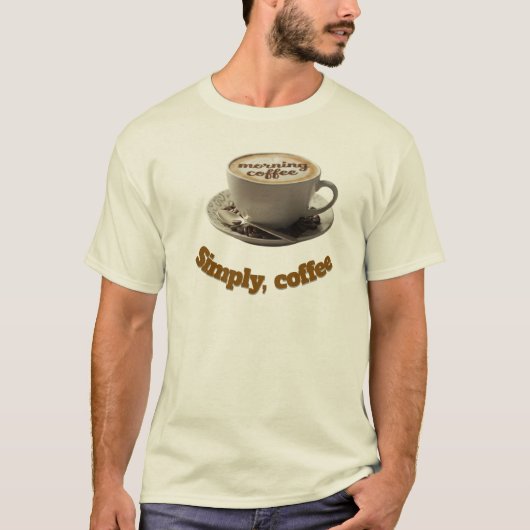 (Élégant) : Mug « Morning Coffee » Latte Art – Mor Tシャツ (正面)