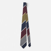 Elegant Multi-Color Regimental Striped ネクタイ (正面)