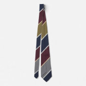Elegant Multi-Color Regimental Striped ネクタイ (裏面)