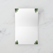 Elegant Multicolor Reindeer Christmas Greeting Car サンキューカード (内部)