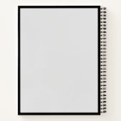 Elegant Music Piano Keyboard Clef Note Stylish ノートブック (裏面)