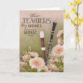 Elegant Music Teacher’s Day Floral Card カード (黄色い花)