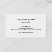 Elegant Musician  名刺 (裏面)