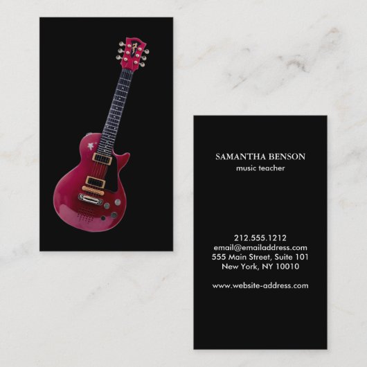 Elegant Musician  名刺 (正面/裏面)