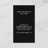 Elegant Musician  名刺 (裏面)