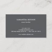 Elegant Musician Business card with Musical drums 名刺 (裏面)