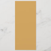 Elegant Mustard Minimalist Menu メニュー (裏面)