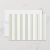 Elegant Muted Green RSVP Card (裏面)