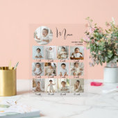 Elegant My First Year Collage Custom Photo アクリルサイン (ウェディング)