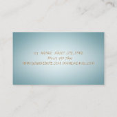 Elegant Mystical Sun Moon Blue Business Card 名刺 (裏面)