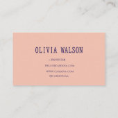 Elegant Nail Salon Business Card Template | Minima 名刺 (裏面)