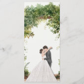 Elegant Natural Greenery Foliage Wedding Menu メニュー (裏面)