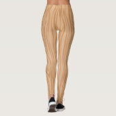 Elegant Natural Wood Texture Leggings for Everyday レギンス (裏面)