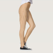 Elegant Natural Wood Texture Leggings for Everyday レギンス (右)