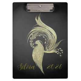 Elegant Nature Art on Black clipboard  クリップボード