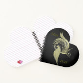 Elegant Nature Art on Black notebooks  ノートブック (内部)