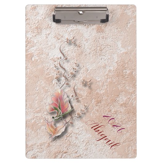 Elegant Nature Embossed clipboard  クリップボード (正面)