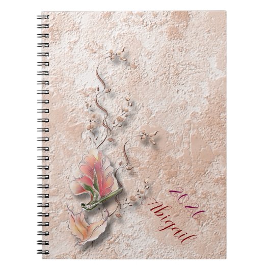Elegant Nature Embossed photo notebook  ノートブック (正面)