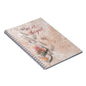 Elegant Nature Embossed spiral notebook  ノートブック (右側)