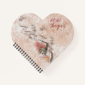 Elegant Nature Embossed spiral notebook  ノートブック (正面)