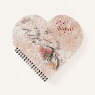 Elegant Nature Embossed spiral notebook  ノートブック