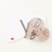 Elegant Nature Embossed spiral notebook  ノートブック (内部)