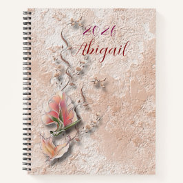 Elegant Nature Embossed spiral notebook  ノートブック