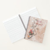 Elegant Nature Embossed spiral notebook  ノートブック (内部)