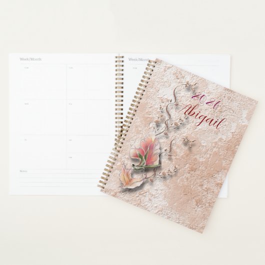 Elegant Nature Embossed spiral planner  プランナー手帳 (ディスプレー)