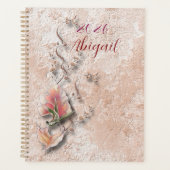 Elegant Nature Embossed spiral planner  プランナー手帳 (正面)
