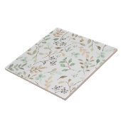 Elegant Nature Floral Decorative Tile Accent タイル (側面)