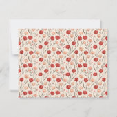 Elegant Nature Tulip Flower Wedding Rsvp Card (裏面)