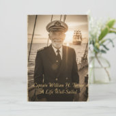 Elegant Nautical Anchor Memorial  Template 招待状 (スタンド正面)