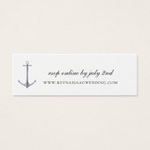 Elegant Nautical Anchor Wedding Website RSVP (正面)