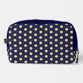 Elegant Navy and Gold Geometric Tile Pattern ドップキット (正面)