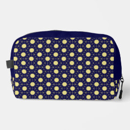 Elegant Navy and Gold Geometric Tile Pattern ドップキット