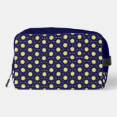Elegant Navy and Gold Geometric Tile Pattern ドップキット (裏面)